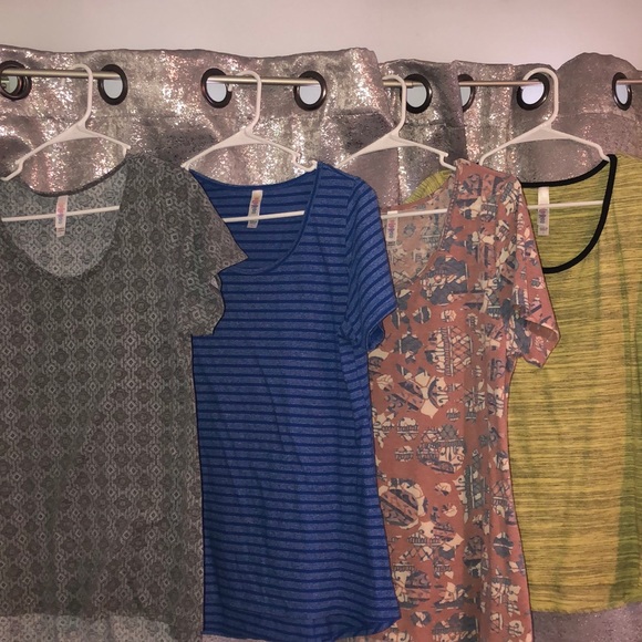 LuLaRoe Tops - LOT OF 4 EUC LuLaRoe Large Classic T